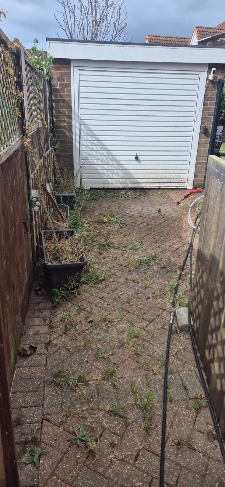 Pressure Washing Garage