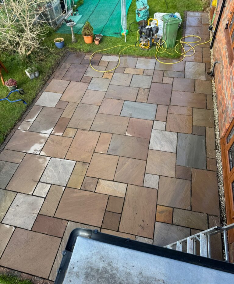 Pressure Washed Patio